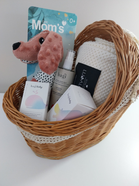 Kosz Baby Shower dla noworodka prezent premium